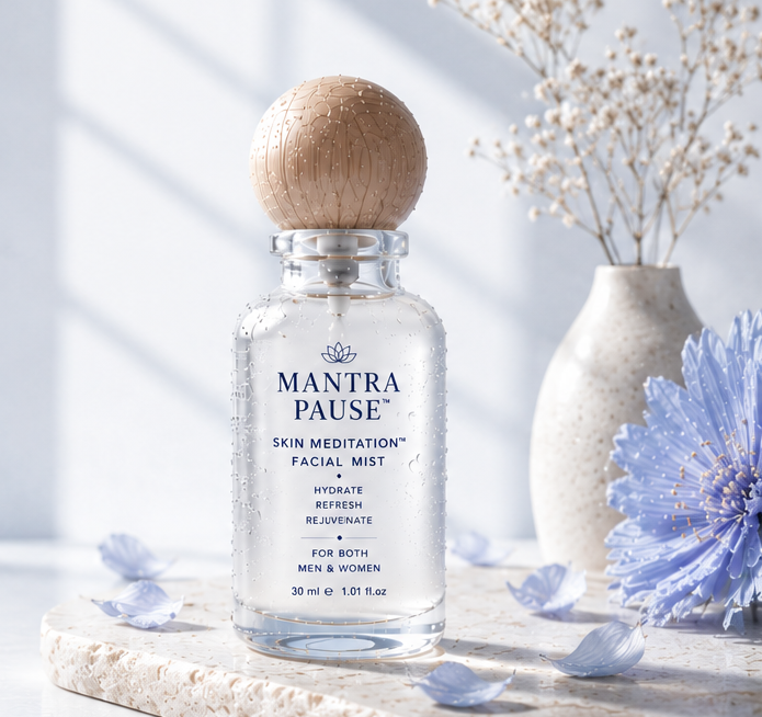 Mantra Pause facial mist bottle